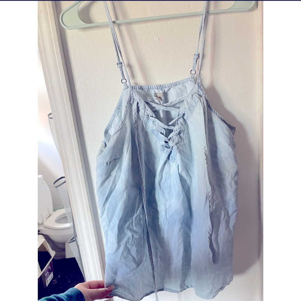 Light blue summer time tank